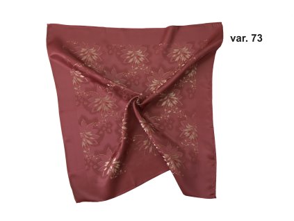 Šátek Ondrin VSh 76x76 JIŘINA vínová
