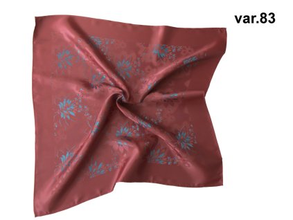 Folklore scarf Ondrin VSh 76x76 DAHLIA maroon