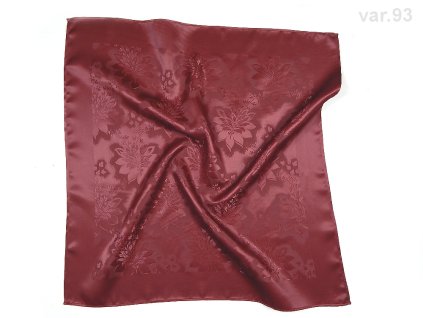Folklore scarf Ondrin VSh 76x76 DAHLIA maroon