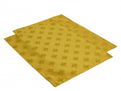 Tablecloth Odaska place setting 30x40 set 2 pcs FLEUR DE LYS gold