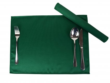 Tablecloth Odaska place setting 30x40 set 2 pcs SMOOTH emerald