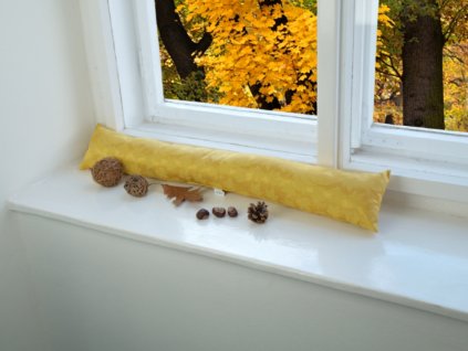 Window stopper against draft Odaska MAPLE LEAF gold