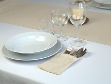 Cutlery pocket Odaska PTK set 2 pcs lined with lace