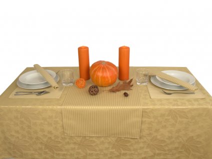 Tablecloth Odaska PTK MAPLE LEAF ocher