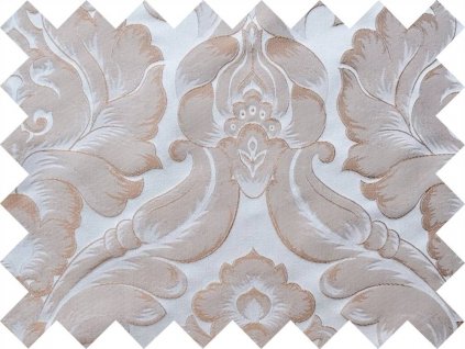 Vzorek brokátu 5x10cm 50749 POUPĚ ecru | R37