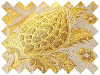 Brocade sample 5x10cm 51056 PINEAPPLE ecru | R81