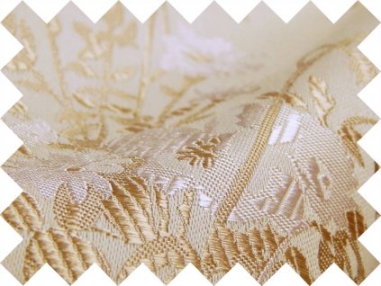 BROCADE SAMPLE 5x10cm 50749 BOUQUETS AND RACES ecru