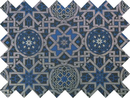 Vzorek brokátu 5x10cm 51056 GRANADA černá | 29