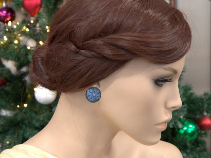 Luxurious brocade earrings