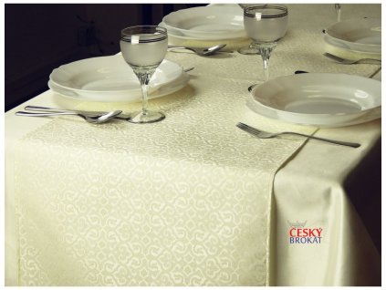Odaska tablecloth 40x140 gothic cream