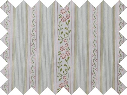 Vzorek brokátu 5x10cm 50749 PRUHY ecru | R16