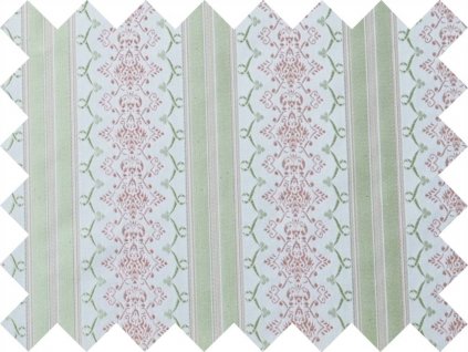 Vzorek brokátu 5x10cm 50749 PRUH GIRLANDA ecru | R16