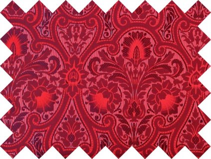 VZOR BROKÁTU 5x10cm 50749 ROYAL červená