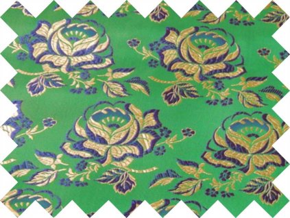 r 6241 66 brokat krojovy ondrin s zelena 2