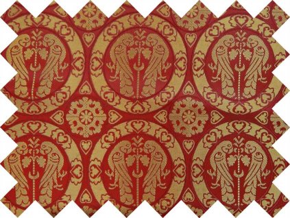 Brocade sample 5x10cm 51323 PARROT red | 53