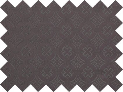 BROCADE SAMPLE 5x10cm 50749 JERUSALEM CROSS black