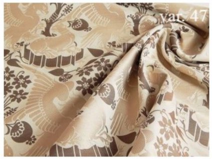 Luxury brocade 160 50749 EAGLE & LEOPARD BIGGER ivory | R47