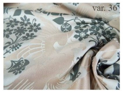 Luxusní brokát 160 50749 OREL A LEOPARD VETŠÍ ecru | R36
