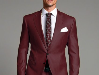 PESH tie 7 cm CYCLING burgundy