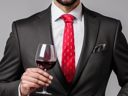Tie PESh 7 cm WINE