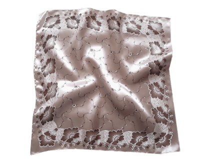 Folklore scarf Ondrin VSh 76x76 PHARBITIS cappuccino