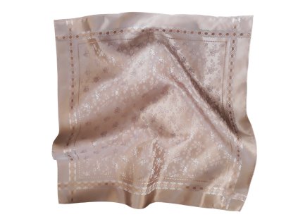 Šátek Ondrin VSh 76x76 RŮŽIČKY cappuccino