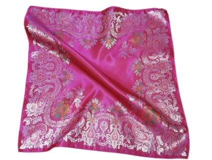 Scarf Ondrit+ VSh 76x76 CENTOFLOWER TURKISH fuchsia