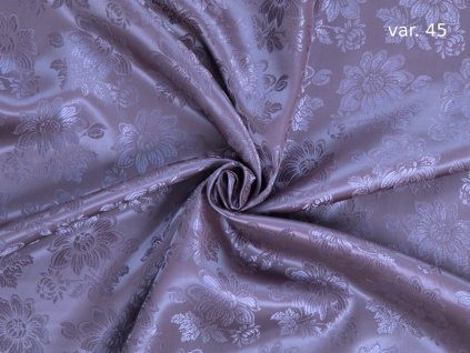 MH000017 Ondrin 160 krojový brokát GERBERA modrá R6255 45 modrá osnova praná tmavě modrá (3)