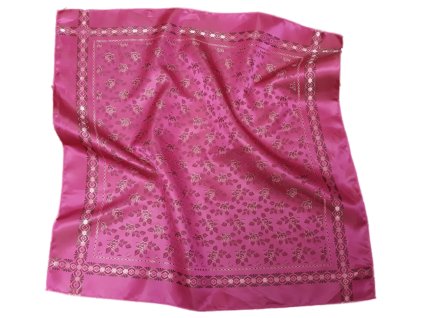 Folklore scarf Ondrin VSh 76x76 BLOOM fuchsia