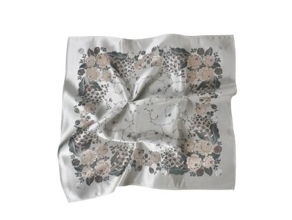 Folklore scarf Ondrit LILY OF THE VALLEY cream