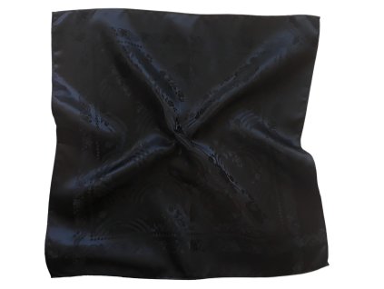 Folklore scarf Ondrin VSh 76x76 ROSEBUDS black