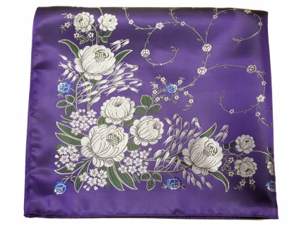 Folklore scarf Ondrit VSh 76x76 LIUBA WITH WHIPS purple