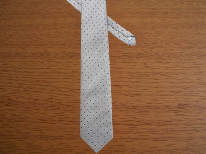 Kravata PESh 8 cm žakár šedá