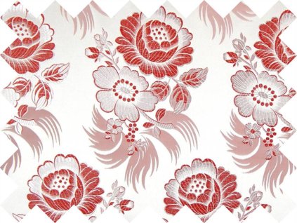 r 6418 r12 ondrin krojovy brokat rcervena bila 2