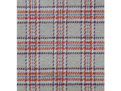 Flanel Coronado 100% ba š.150 káro hnědá/oranžová