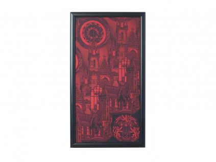 Z01085 ObrazC Praha červená 22x40cm(3)