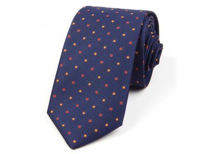 51401665 kravata ctverecek modra