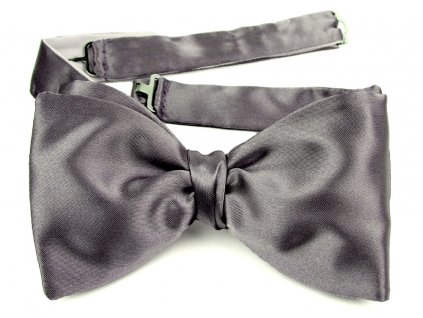 Bow tie PESh 714 satin grey