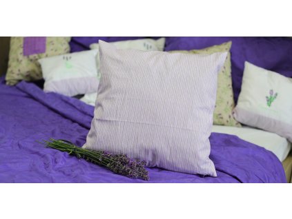 Pillow case 100% cotton 40x40 stripe purple