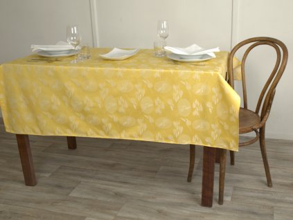 Tablecloth Odaska Easter Snowdrops yellow