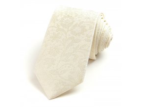 51400944 kravata floralni smetanova 1