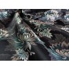 Folklore scarf Ondrin VSh 76x76 LITTLE FLOWER black