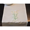 Tablecloth Ospen 30x140 embroidery CHAMOMILE