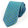 51401097 kravata polyester PUNTIK MODRA zelena