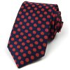 Polyester tie 7 cm polka dots