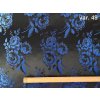 11853 21 r 6387 49 ondran krojovy brokat kvet cerna modra 3