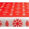 Tablecloth Odasan tread 50x140 PRINT cones red