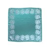 Šátek Ondrin VSh 76x76 RŮŽE S KRAJKOU tyrkysová