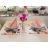 27600783 ubrus odasan prostírání 30x40 set 2ks tulipán sedmikrásky bíla tisk jarní tulipán 5