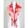 Folklore scarf Ondrit VSh 90x90 BUTTERFLY red
